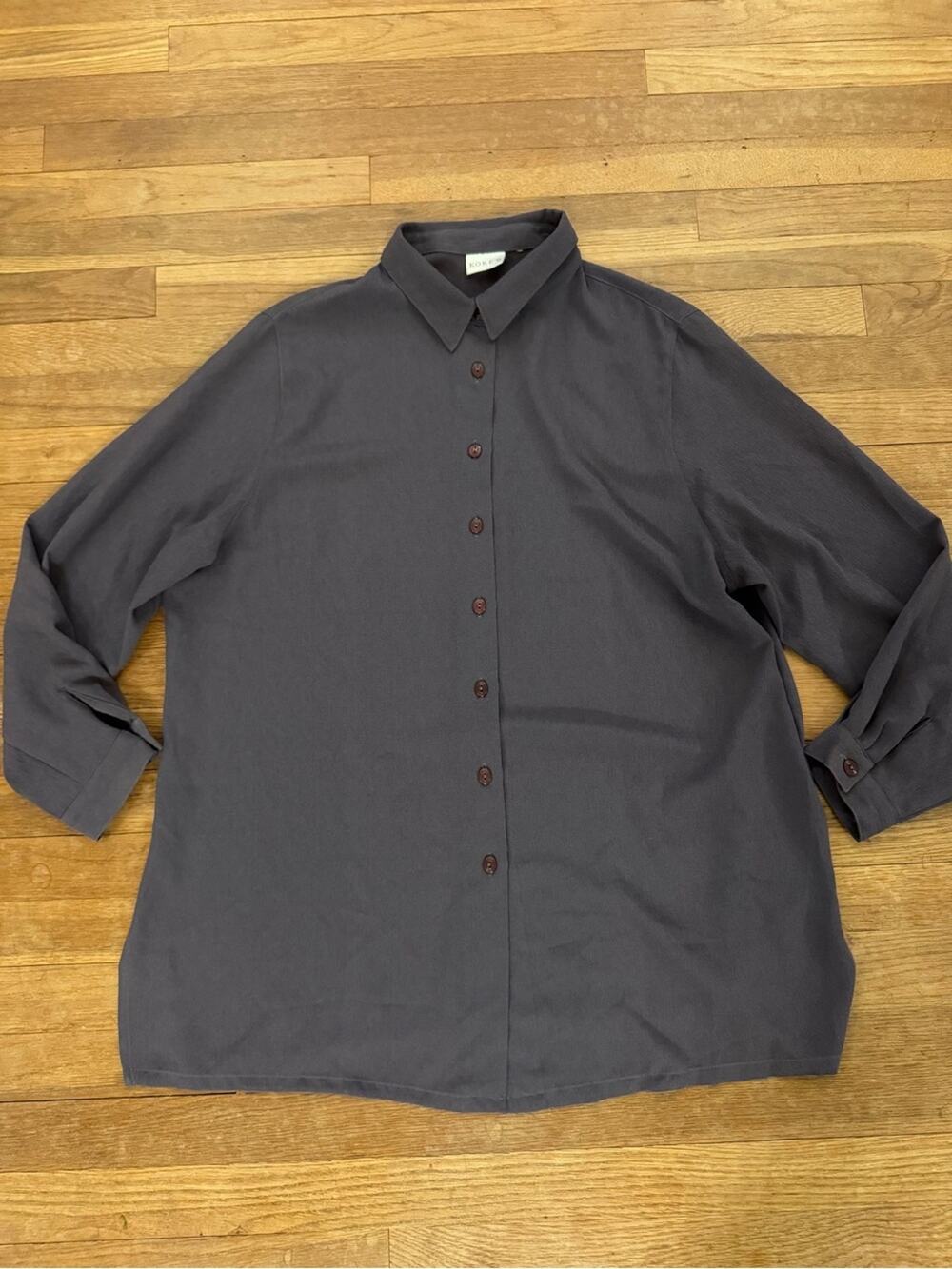 Koret Women's Purple Button Down Blouse - Size XL / 1X
b10